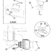 n°042 eclairage de plaque jeep cherokee ref 55055109 neuf DPA86