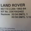 carburateur weber 32 34 DMTL 3/101 land rover 90 110 22670024 neuf n°11ce33 carburateur weber 32 34 DMTL 3/101 land rover 90 110 22670024 neuf n°11ce33 DPA86