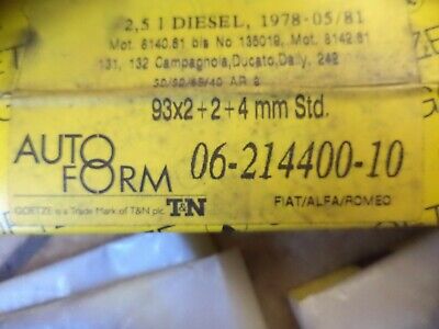 n°gd222 jeu 4 segment fiat 131 132 0621440000 goetze neuf DPA86