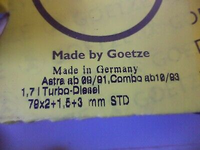 n°gd225 jeu 4 segment opel astra 0830760000 goetze neuf DPA86