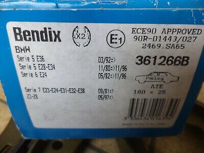 n°gd528 jeu machoire frein stationnement bmw e36 e28 e34 e23 e32 e31 361266b DPA86