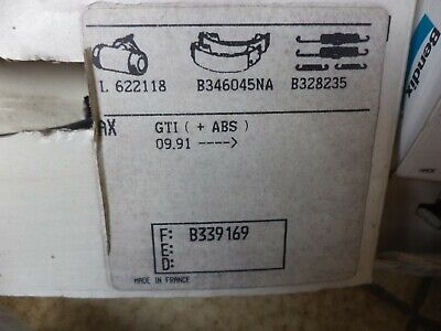 n°gd531 kit frein citroen ax gti 391169b bendix neuf DPA86