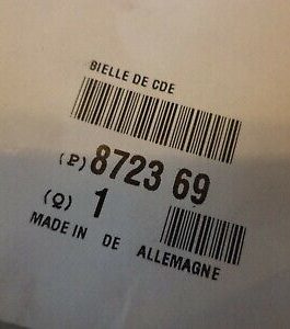 n°ca53 lot commande porte ar citroen jumper 872369 neuve DPA86