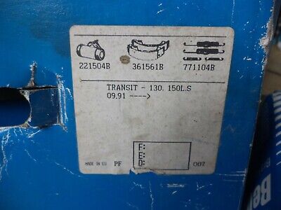 n°gd535 kit frein ford transit 391312b bendix neuf DPA86