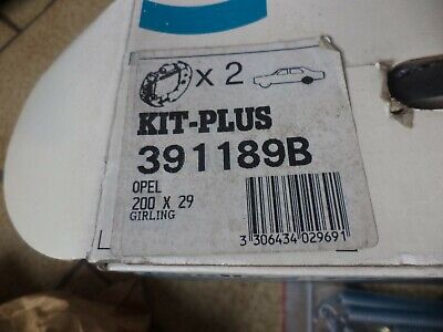 n°gd532 kit frein opel kadett D E 391189b bendix neuf DPA86