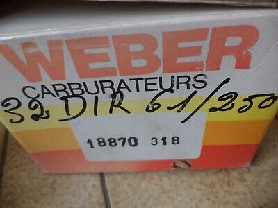 carburateur weber 32DIR61 /250 alfa romeo alfasud sprint 18870318 neuf n°9ce3 DPA86