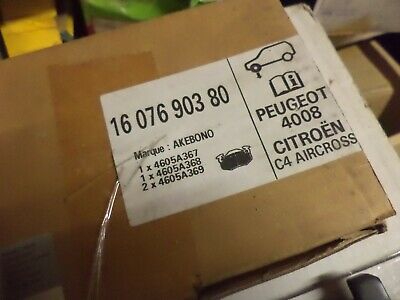 n°ca89 jeu plaquette av citroen c4 aircross 4008 1607690380 neuf DPA86