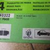 n°gd358 jeu plaquette av renault r12 r18 r5 alpine 540322 valeo neuf DPA86
