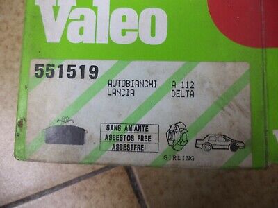 n°gd359 jeu plaquette av autobianchi a112 lancia delta 551519 valeo neuf DPA86