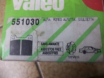 n°gd360 jeu plaquette ar alfa romeo alfetta giulietta 551030 valeo neuf gd550 DPA86