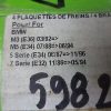n°gd362 jeu plaquette av bmw M e36 e28 e34 e32 540404 598231 neuf DPA86