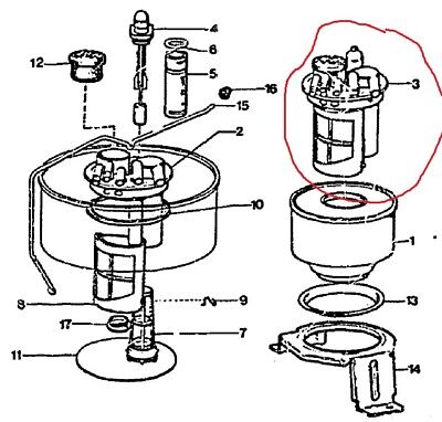 n°ms1 bloc reservoir lhm citroen cx gs c35 5489615 5489742 neuf DPA86