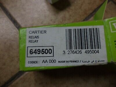 n°7ce9 lot support relais 7 broches valeo 649500 neuf DPA86