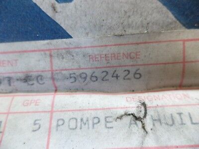 n°k41 pompe huile lancia delta fiat fiorino 5962426 neuve n°k41 pompe huile lancia delta fiat fiorino 5962426 neuve DPA86