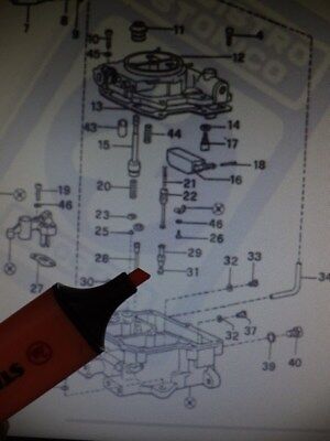 n°r3 pointeau carburateur innocenti bertone de tomaso 552221106 neuf DPA86