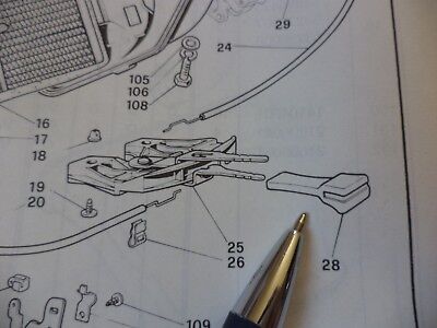 n°r18 lot 2 tirette chauffage innocenti bertone 53551300 neuve DPA86