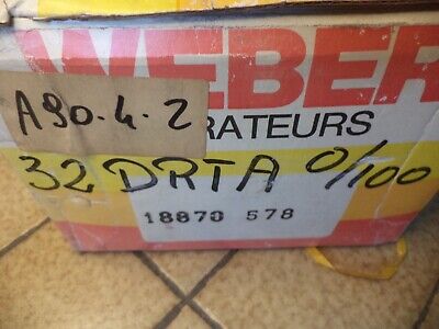 carburateur weber 32 DRTA 0/100 renault R9 R11 18870578 neuf n°11ce103 DPA86
