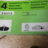 n°gd549 jeu plaquette av volvo 740 760 780 940 960 540414 valeo neuf DPA86