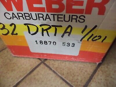 carburateur weber 32 DRTA 1/101 renault R9 R11 18870533 neuf n°9ce69 DPA86