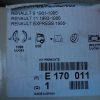 n°cl13  kit frein ar renault r11 r5 super 5 309 e170011 neuf DPA86