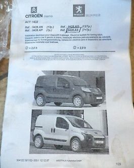 n°v463 faisceau attelage 2 prises citroen nemo 9428as neuf DPA86