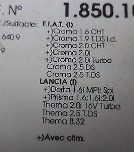 n°ce206 interrupteur ventilateur lancia delta prisma thema croma 1850101 neuf DPA86