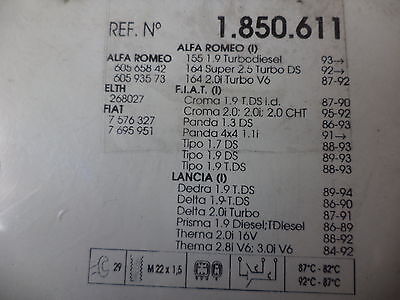 n°ce218 interrupteur ventilateur alfa 155 164 croma tipo dedra 1850611 neuf DPA86