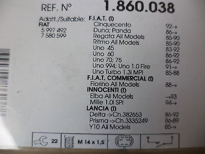 n°ce228 contacteur marche arriere fiat cinquecento regata ritmo uno 1860038 neuf DPA86