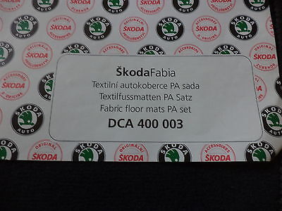 n°e152 jeu tapis skoda fabia dca400003 neuf DPA86