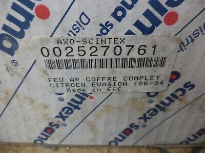 n°gd89 feu coffre arg citroen evasion 25270761 axo scintex neuf DPA86