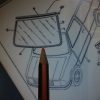 n°r196 joint inferieur pare brise innocenti bertone 656770334 neuf DPA86