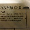 n°k139 vt169 jeu plaquette av fiat punto BVA 71737178 neuf DPA86