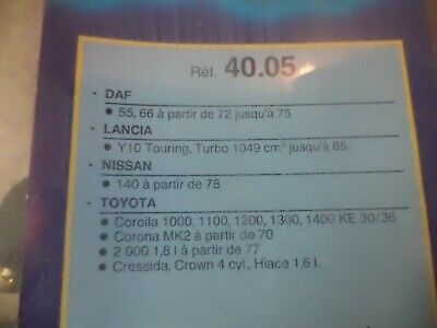 n°gd421 jeu fils bougie lancia y10 turbo nissan 140 4005 bougicord neuf DPA86