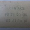 n°6ce77 feu gabarit rond axo 98349006 neuf DPA86
