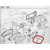 n°ms16 cache eclairage plaque peugeot 204 304 504 634703 neuf DPA86