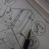 n°r57 charniere plage arriere innocenti bertone 00009043 neuve DPA86