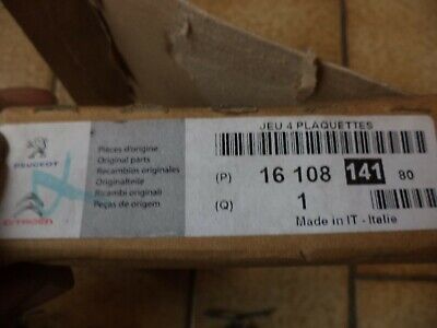 n°de116 jeu plaquette ar peugeot 308 1610814180 neuve DPA86