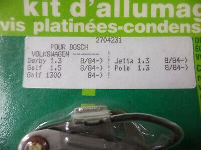 n°gd431 jeu contact volkswagen derby golf 2704231 neuf DPA86