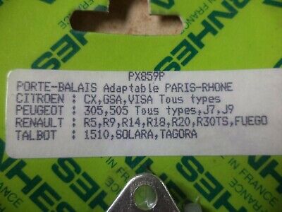 n°gd432 porte balais citroen cx gsa visa 305 505 j7 j9 px859p neuf DPA86
