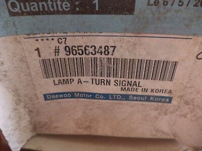 n°ma422 clignotant droit daewoo matiz 96563487 neuf DPA86