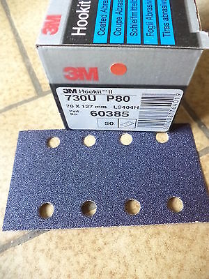 n°2ce22 50 feuilles abrasive 70×127 p150 hookit ref  60408 neuf 3m DPA86