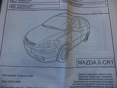 n°ma102 lot 4 seuil porte inox mazda 5 cc29v1370j neuf DPA86