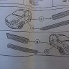 n°ma102 lot 4 seuil porte inox mazda 5 cc29v1370j neuf DPA86