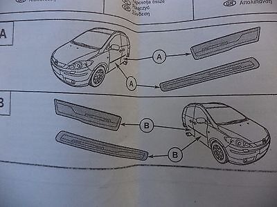 n°ma102 lot 4 seuil porte inox mazda 5 cc29v1370j neuf DPA86