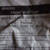 n°ma408 jeu bavette avant mazda premacy cc29v3450f neuve DPA86