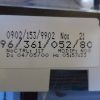 n°c90 compteur  citroen berlingo essence jaeger 6101rc neuf DPA86