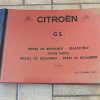 n°h128 catalogue pieces citroen gs n°590 DPA86