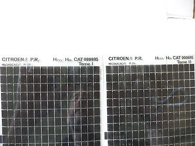 n°h316 lot  2 microfiche d&rsquo;epoque citroen visa  n°170 DPA86
