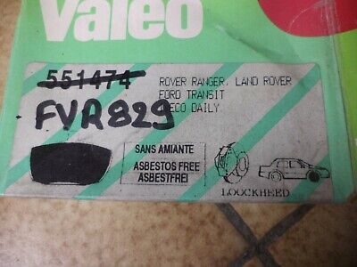 n°gd551 jeu plaquette av range rover iveco daily 551474 valeo neuf DPA86