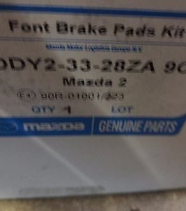 n°ma215 jeu plaquette avant mazda 2 ford fiesta fusion ddy23328za9c neuve DPA86